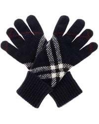 Burberry - Gants En Cachemire Mélangé - Lyst