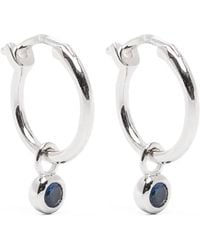 Missoma - Tennis Charm Mini Hoop Earrings - Lyst