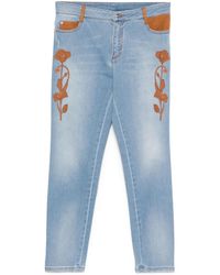Ermanno Scervino - Vaqueros con detalle floral - Lyst
