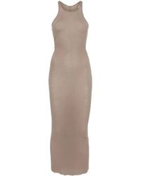 Rick Owens - Fine-Ribbed Midi Dress - Lyst