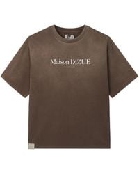 Izzue - Logo-Print Cotton T-Shirt - Lyst