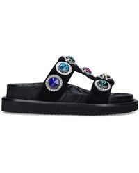 Kurt Geiger - Orson Crystal-Embellished Sandals - Lyst