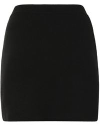 KHAITE - Knitted Mini Skirt - Lyst