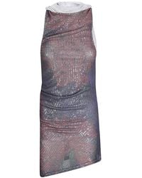 Maison Margiela - Printed Draped Top - Lyst