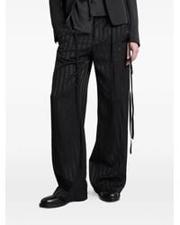 Ann Demeulemeester - Anneke Stripe-Pattern Trousers - Lyst