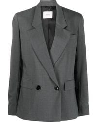Dorothee Schumacher - Double-Breasted Virgin Wool-Blend Blazer - Lyst