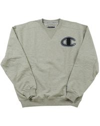 Champion - Logo-Patch Fleece Sweatshirt - Lyst