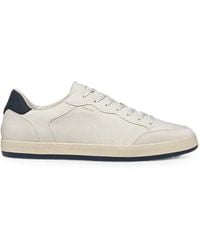 Geox - Serifos Panelled Lace-Up Sneakers - Lyst