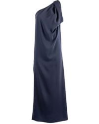 P.A.R.O.S.H. - Vestido Drapeado De Una Sola Manga - Lyst