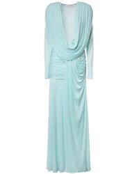 Christopher Esber - Draped Long-Sleeve Maxi Dress - Lyst