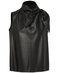 Yves Salomon - Draped Leather Top - Lyst