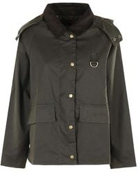 Barbour - Corduroy-Collar Hooded Jacket - Lyst