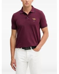 Aeronautica Militare - Logo-Embroidered Piqué Polo Shirt - Lyst