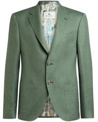 Etro - Single-Breasted Wool Blazer - Lyst