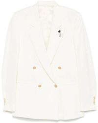 Lardini - Blazer Con Spilla - Lyst