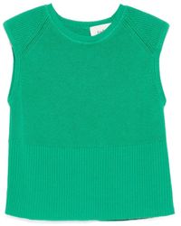 Ba&sh - Esma Ribbed-Knit Sleeveless Tank Top - Lyst
