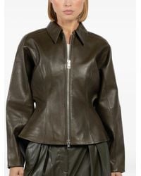 The Sei - Taillierte Lederjacke mit Reißverschluss - Lyst