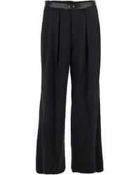 Juun.J - Pleated-Details Belted Trousers - Lyst