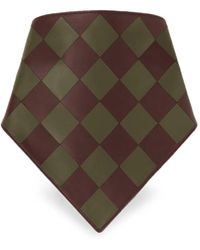 RETORI - Damier-Pattern Leather Bandana - Lyst