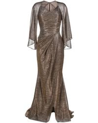 Talbot Runhof - Abito Da Sera Con Scollo A Cuore - Lyst