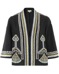 Temperley London - Veste En Lin À Broderies - Lyst