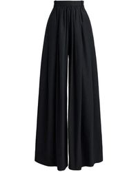 Ralph Lauren - Vannesa Poplin Pleated Trousers - Lyst