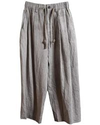 Ziggy Chen - Pleated Drawstring Trousers - Lyst
