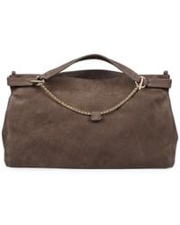 Orciani - Midi Virgo Nabucco Chain-Detail Leather Tote Bag - Lyst