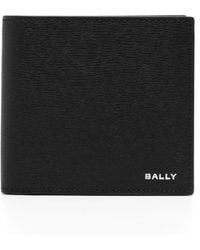 Bally - Logo-Stamp Bi-Fold Leather Wallet - Lyst