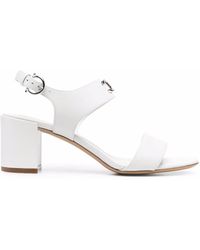 Ferragamo - Gancini Logo-Plaque Sandals - Lyst