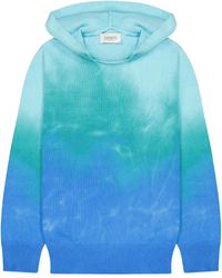 Laneus - Gestrickter Hoodie mit Batikmuster - Lyst