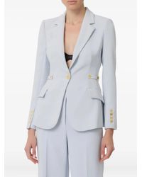 Elisabetta Franchi - Single-Breasted Cinched Blazer - Lyst