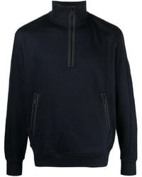 BOSS - Felpa Con Mezza Zip - Lyst