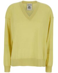 Semicouture - V-Neck Sweater - Lyst