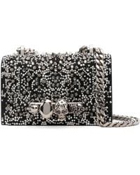 McQueen - Mini Jewelled Satchel In - Lyst
