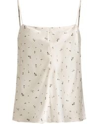 12 STOREEZ - Floral-Print Silk Top - Lyst