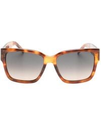 BOSS - Tortoiseshell-Effect Square-Frame Sunglasses - Lyst