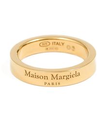 Maison Margiela - Ring Mit Logo-Gravur - Lyst