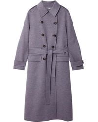 Stella McCartney - Double-breasted Wool Trench Coat - Lyst