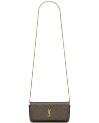 Saint Laurent - Mini Gaby Leather Crossbody Bag - Lyst