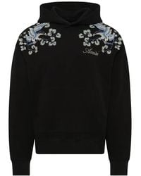 Amiri - Floral-Embroidered Hoodie - Lyst