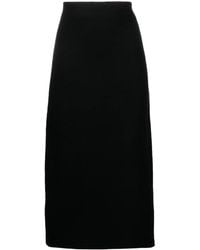 Jil Sander - Wollen A-Lijn Mini-Rok - Lyst