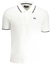 La Martina - Embroidered-Logo Polo Shirt - Lyst