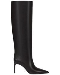 POTAMY - Point-Toe Leather Knee-High Boots - Lyst