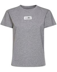 MM6 by Maison Margiela - Logo-Patch T-Shirt - Lyst