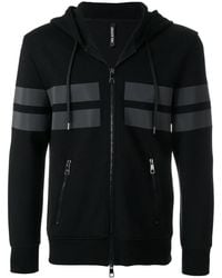 Neil Barrett - Panelled Hoodie - Lyst