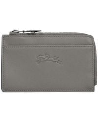 Longchamp - Le Pliage Textured Leather Cardholder - Lyst