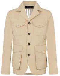 DSquared² - Military Chic Utility Cotton Jacket - Lyst