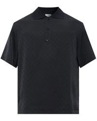 CASABLANCA - Knit Collar Short Sleeve Polo For - Lyst