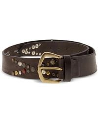 Alberto Luti - Studded Leather Belt - Lyst